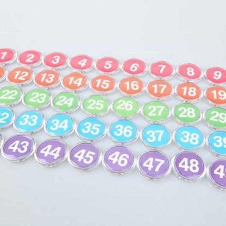 숫자 자석 홀더 50개입 달력숫자자석 자석교구 어린이집자석놀이