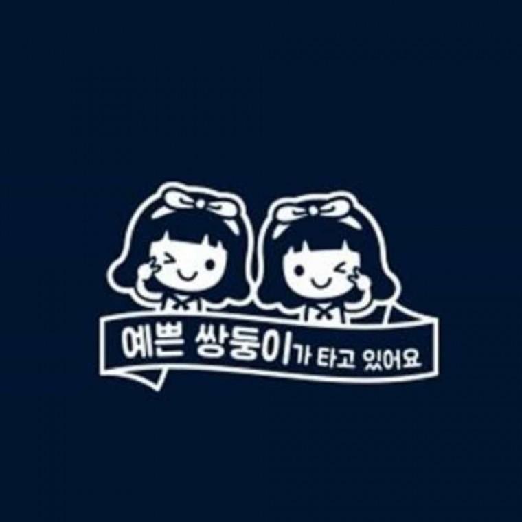 자동차스티커 화이트 자동차안전스티커 아기자동차스티커 운전스티커