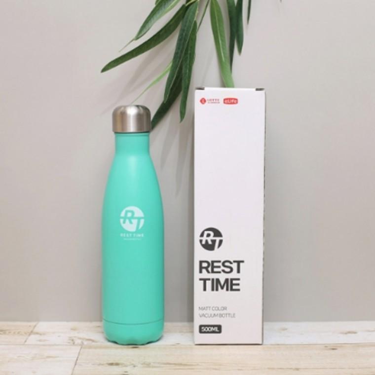레스트 타임 슬림 보온병 500ml 블루 등산물병 휴대용텀블러