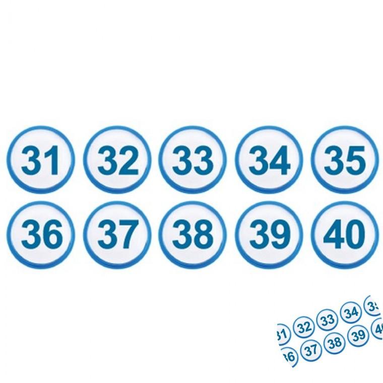파랑 31에서40 테이블번호 테이블번호판 번호스티커