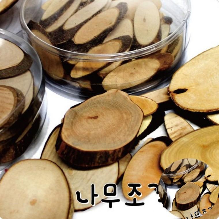 나무조각 타원 미술수업재료 만들기재료 만들기교구