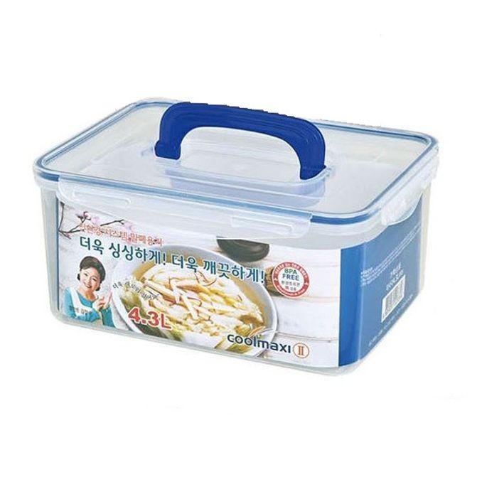 쿨맥시 밀폐용기 냉장고 정리 반찬통 직사각 4.3L 1P