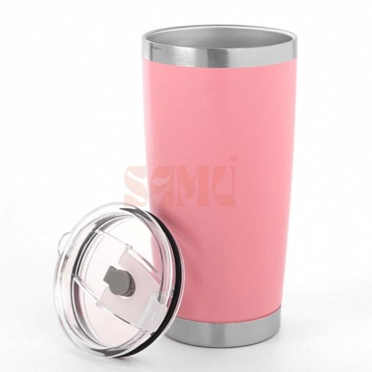 밀폐 뚜껑 텀블러 550ml 핑크색 특별한텀블러 마호병