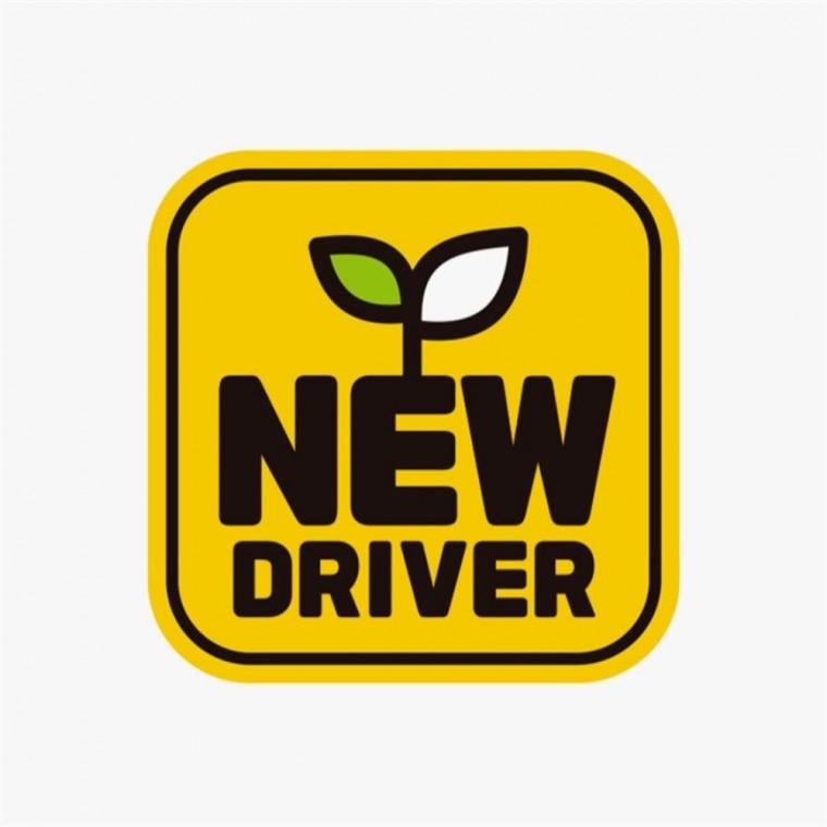 초보 DRIVER2 고휘도반사 자석 자동차스티커 운전안내문스티커 고령운전자스티커 차량스티커