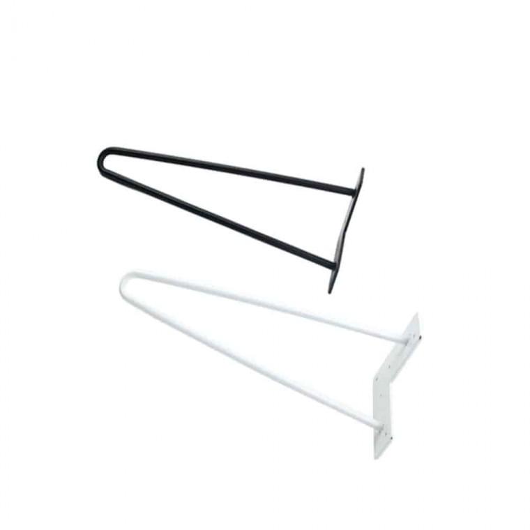 헤어핀다리 10x420mm 낮은테이블다리 철제가구다리 사이드테이블다리