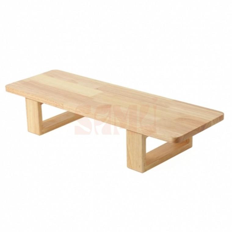 원목 모니터 받침대60cm 내추럴 tv받침대 키보드수납선반