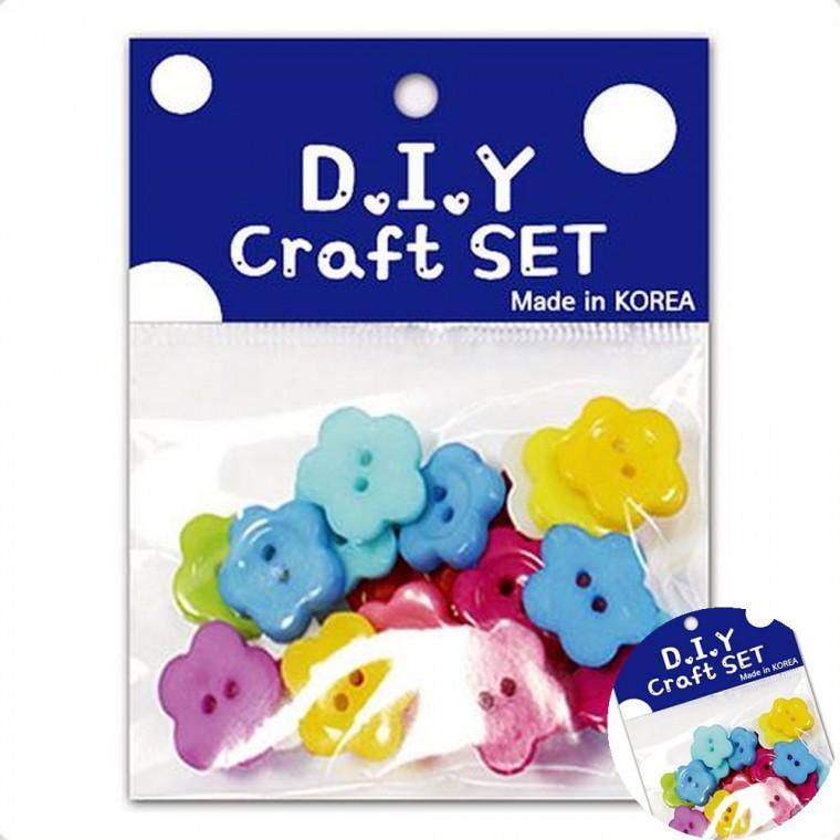 꽃단추 예쁜단추 포인트단추 컬러단추
