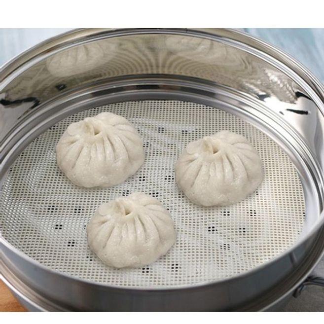 이딜리 찜판 실리콘 찜시트 만두판 찜깔판 깔개 62cm