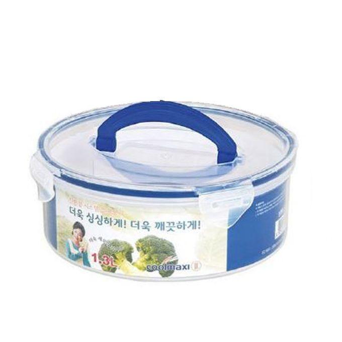 쿨맥시 밀폐용기 냉장고 정리 반찬통 원형 1300ml 1P