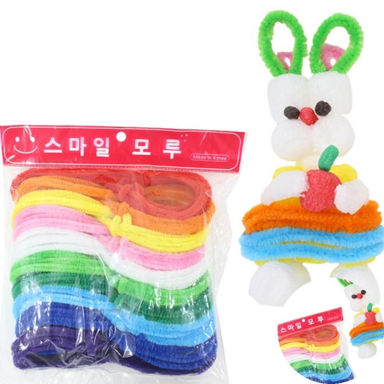 모루 벌크 10개입 혼합세트 공예용철사 모루철사 모루공예재료