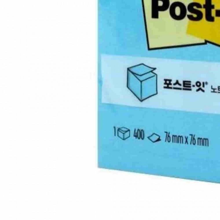 포스트잇 큐브블루 76x76 접착메모지 점착식메모지 점착메모지
