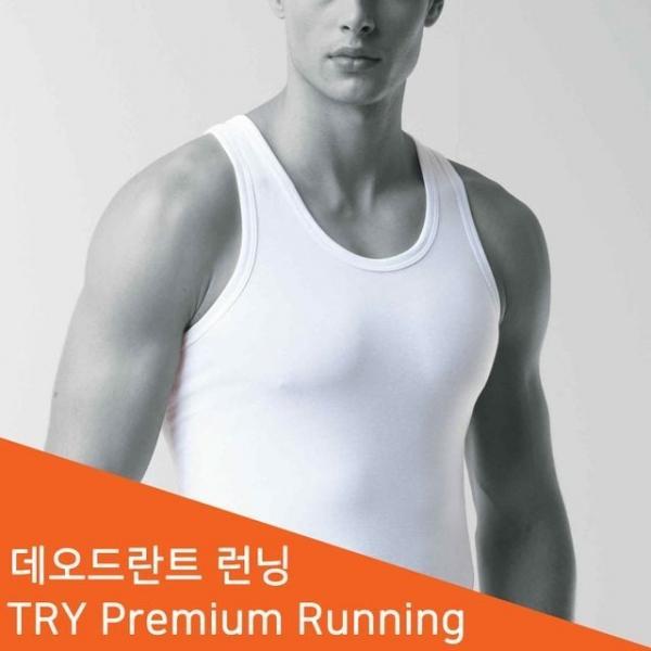 트라이 데오도란트 남성 런닝 민소매 남자나시 1매