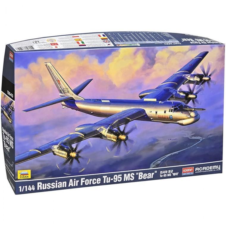 아카데미과학 러시아 Tu-95 MS 베어 전투기 프라모델