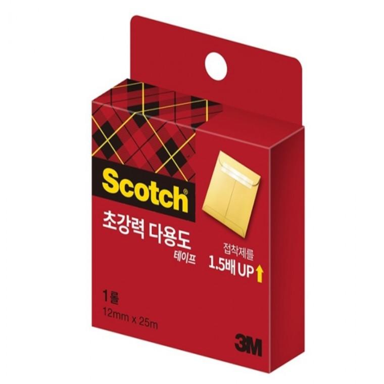 초강력테이프 리필 12mmx25M 사진부착테이프 종이붙이는테이프 사무용테이프