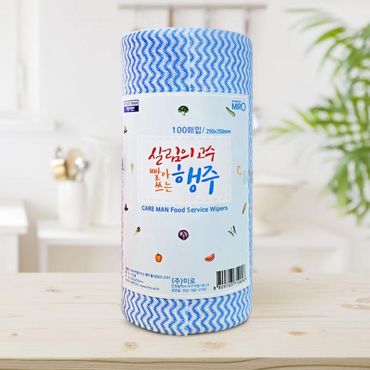 빨아쓰는 행주 롤행주 일회용행주 주방청소 다용도 행주 100매