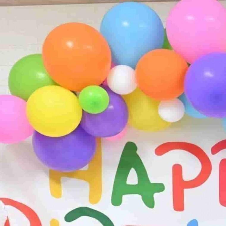 25cm 일반혼합풍선 10입 축하풍선 풍선데코 파티풍선장식