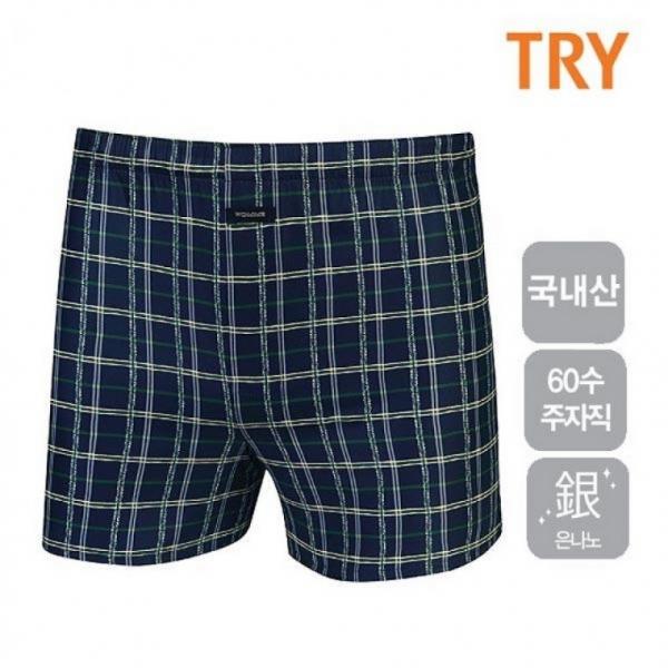 프론트 TRY 60수 주자면 남성사각팬티 트렁크팬티 1매