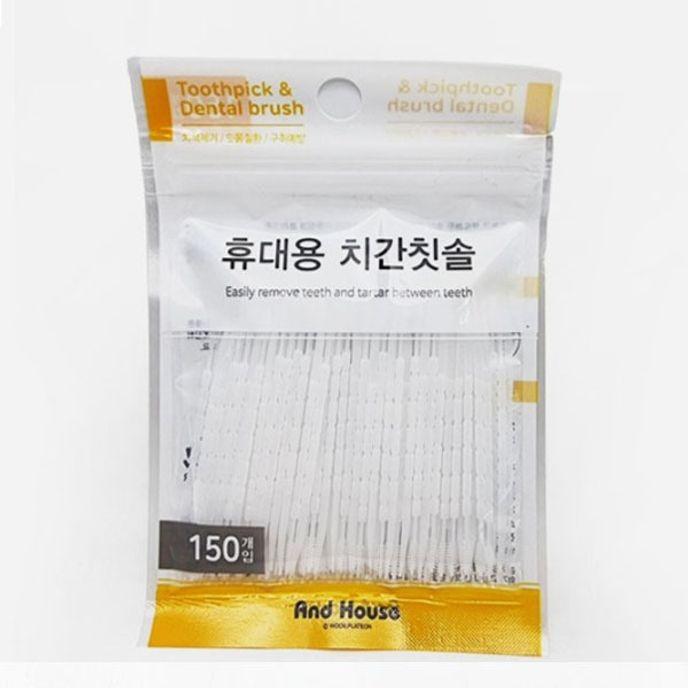 덴탈 치간 칫솔 치실 음식물 제거 일회용 치실 150p
