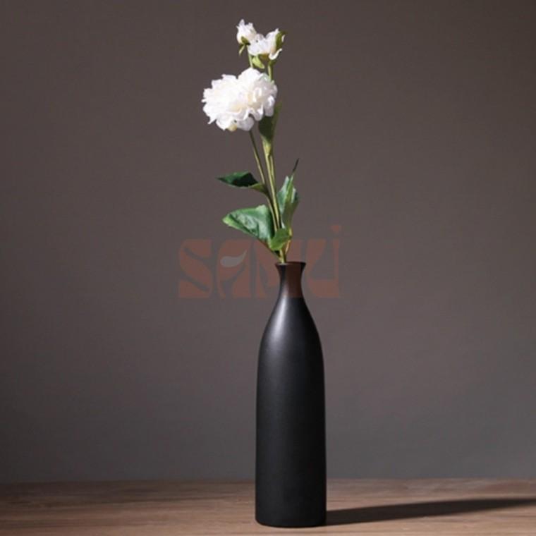 도자기 꽃병 26cm 생화화병 둥근화병