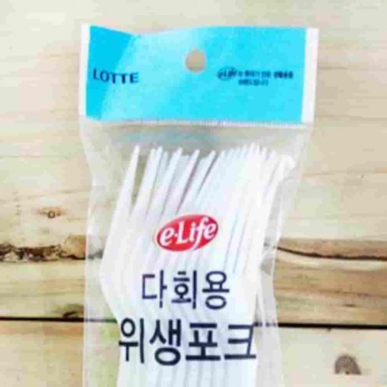 다회용 포크 10개입 케이크포크 디저트포크 과일포크 업소용포크