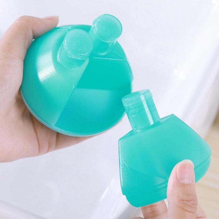 60ml 화장품 공병 3p 민트 여행용세면도구 에센스공병