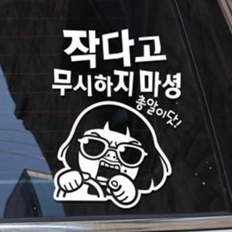 자동차스티커 안전운전스티커 차량용스티커 실외용스티커