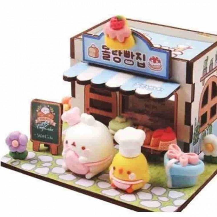 몰랑 타운하우스 만들기 귀여운미니어처 놀이키트 미니어처장난감