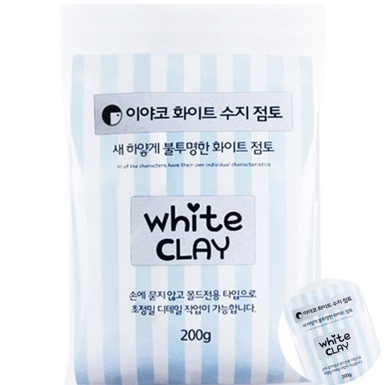 화이트 수지점토 200g 미술수업재료 학습교구 방과후미술