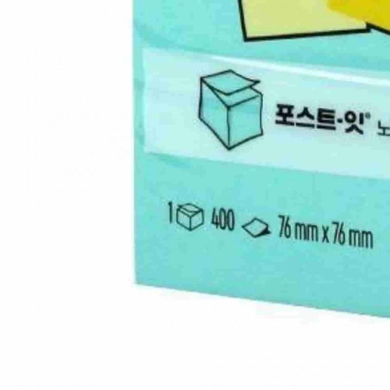 포스트잇 큐브아쿠아 76x76 점착식메모지 접착메모지 접착식메모지