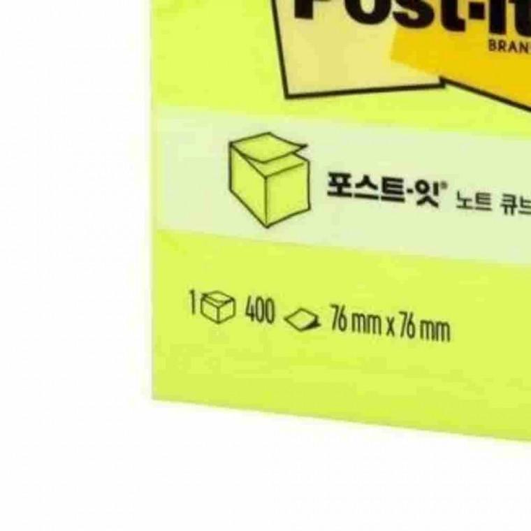 포스트잇 큐브그린 76x76 점착식메모지 접착식메모지 고급메모지