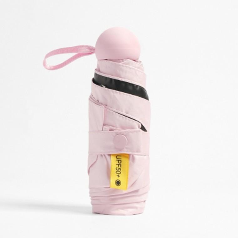 UV차단 5단 양산겸 우산 핑크 포켓양산 초경량양산