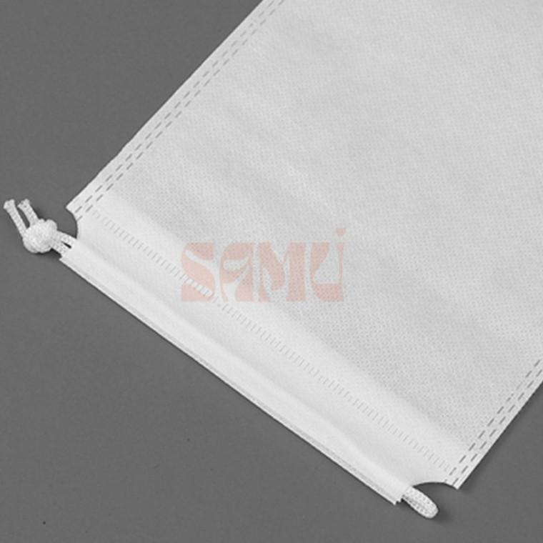 한쪽 끈 파우치 16x25 화이트 주머니파우치 신발주머니가방