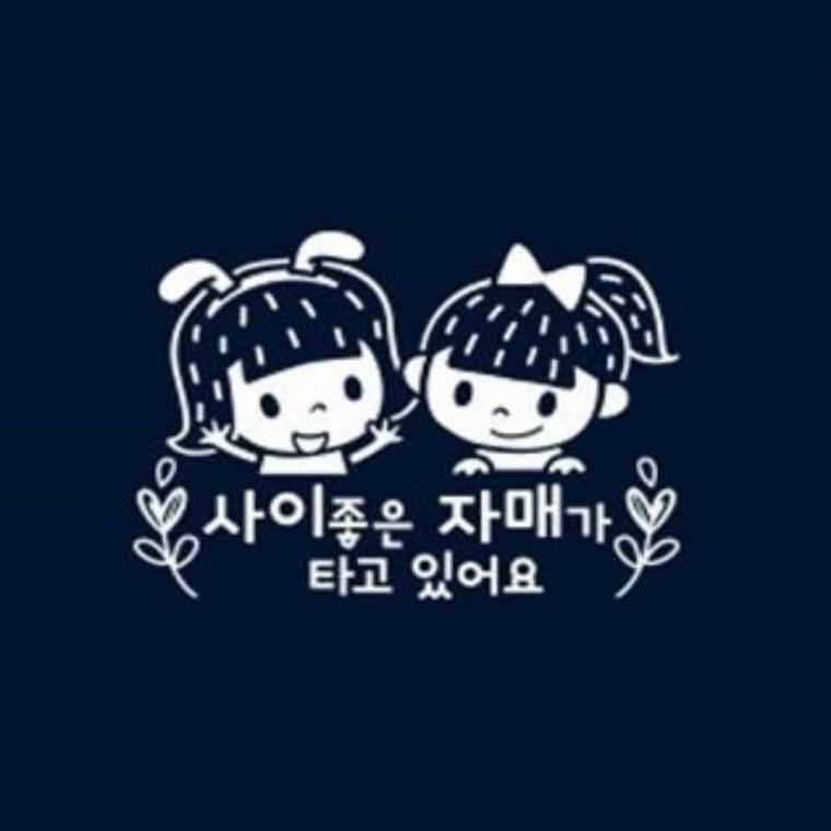 자동차스티커 반사 아기가타고있어요스티커 베이비인카 후부반사지