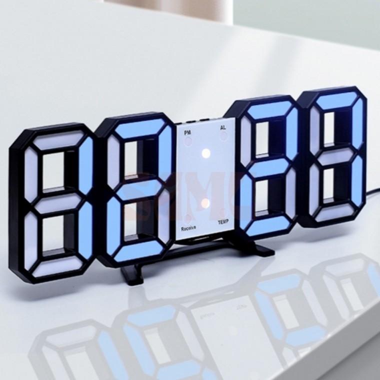 LED 디지털 시계 블루 아이방벽시계 led전자시계