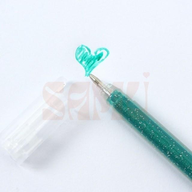 밑줄펜 반짝이펜세트 12색 1.0mm 밑줄볼펜 반짝이포인트펜