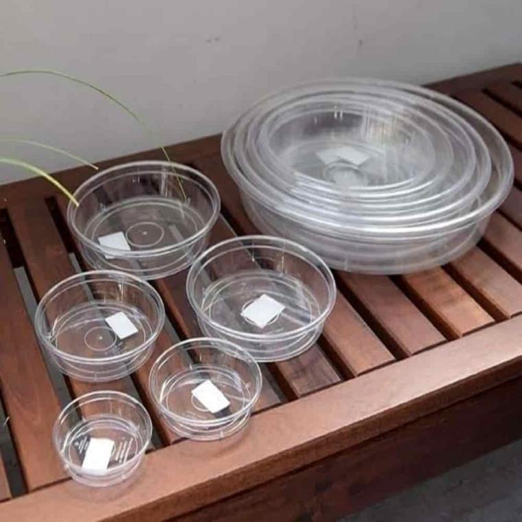 둥근화분받침대 원형화분받침대 베란다화분받침대 화분받침 투명 내경180mm
