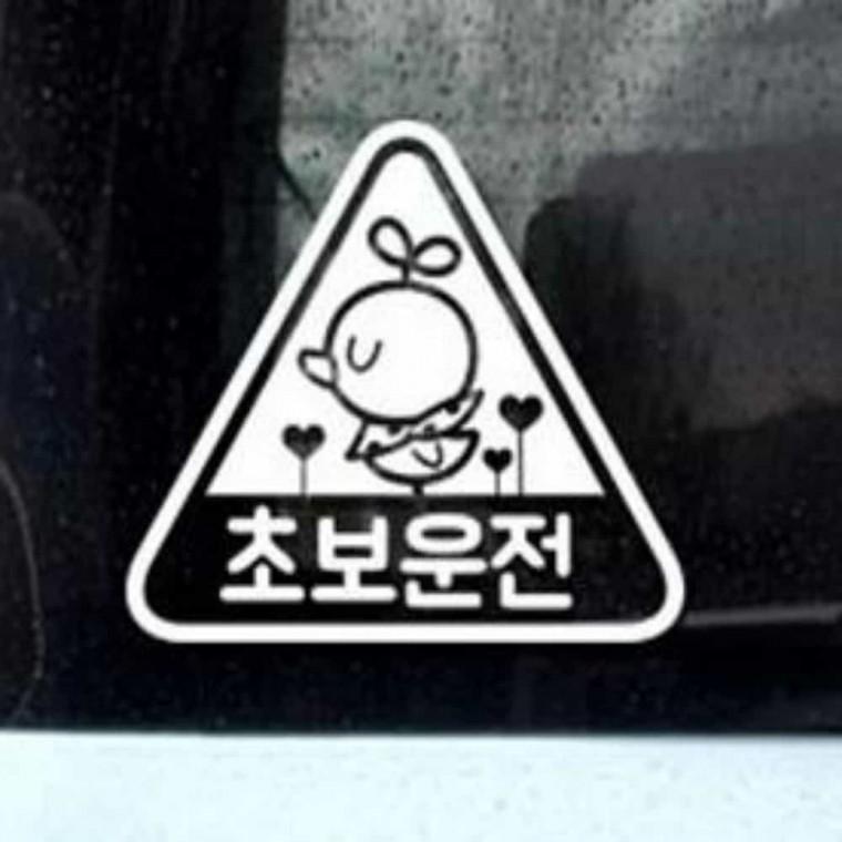 자동차스티커 차량용스티커 차량안전스티커 초보운전표시