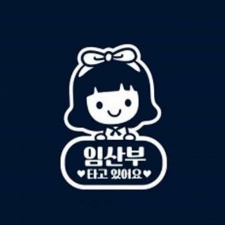 자동차스티커 화이트 안전주행안내판 안전운전스티커 초보운전스티커
