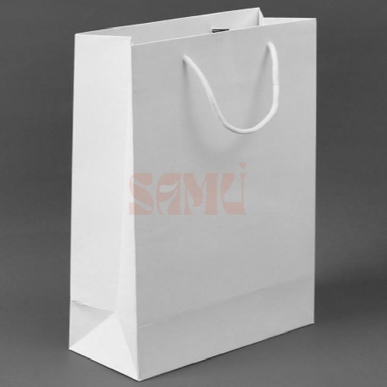 종이 쇼핑백 20x28cm 화이트 선물포장 선물용종이가방