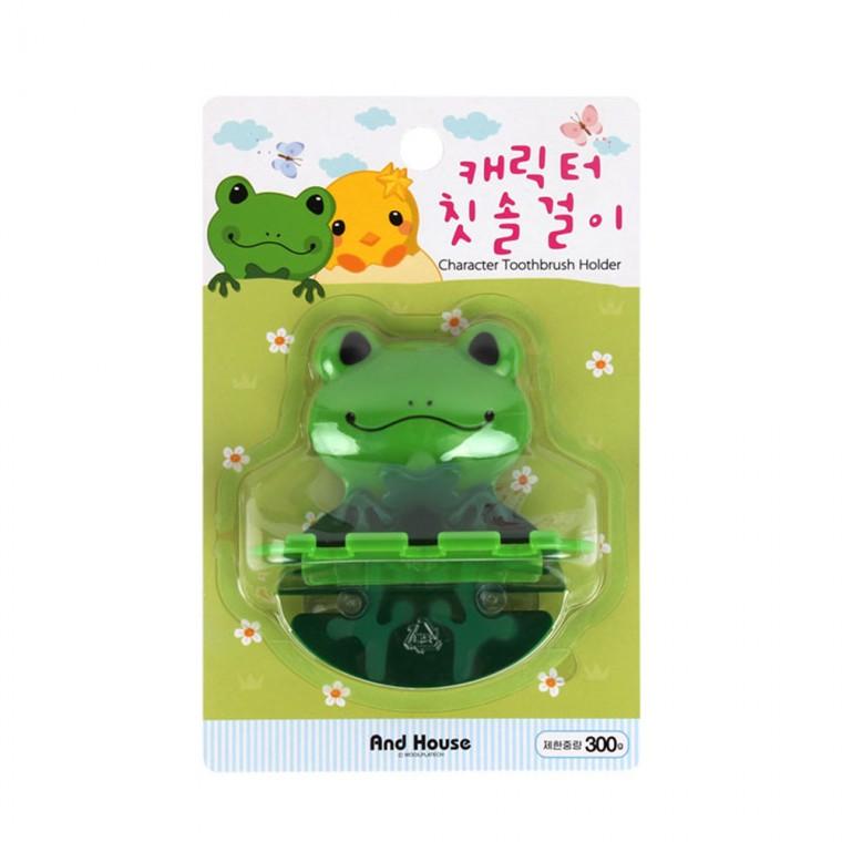 우일 개구리 캐릭터칫솔걸이-R