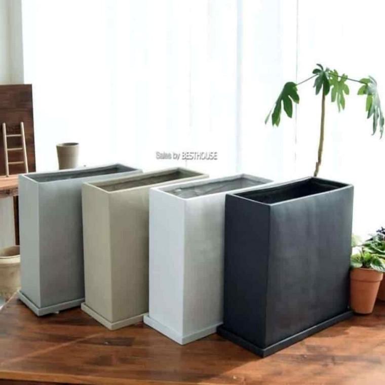 창가화분 실내식물화분 플랜테리어화분 수지화분 직사각 대 41x17x35