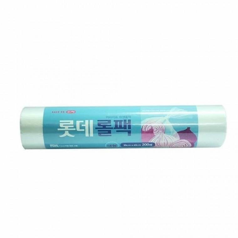 위생롤팩 대형 200p 위생비닐팩 위생봉투 업소용롤팩
