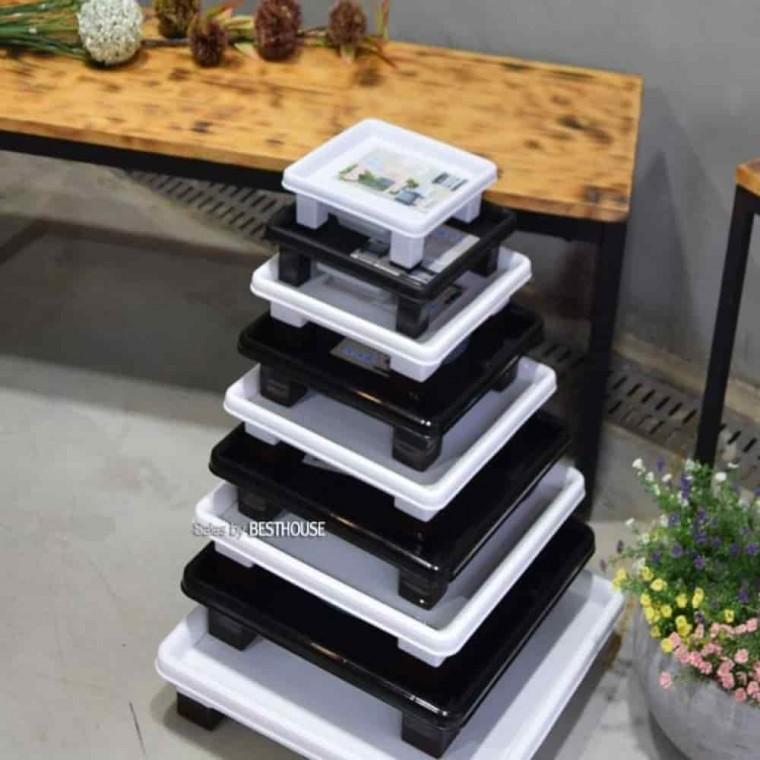 화분용품 화분거치대 화분정리대 화분받침 정사각 3.5호 30p