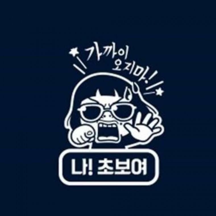 자동차스티커 반사 초보스티커 차량반사스티커 자동차반사스티커