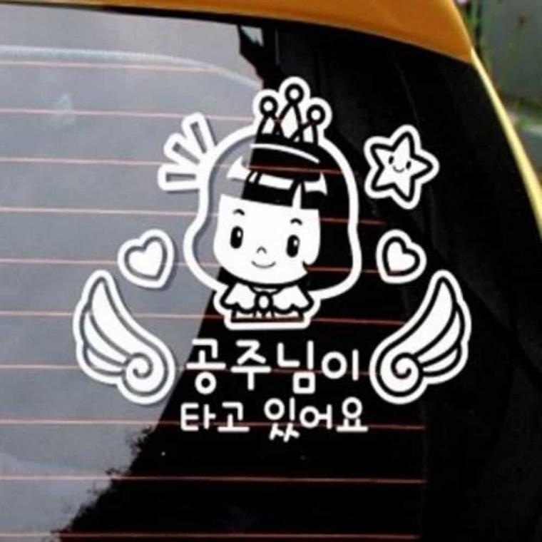 자동차스티커 아기차량스티커 안전거리유지시트지 차량시트치