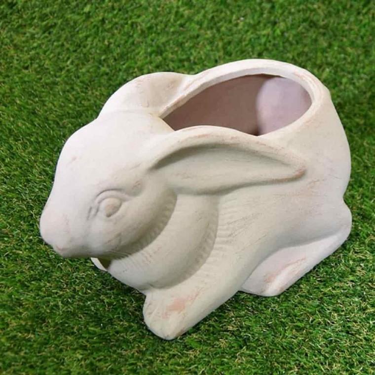다육이동물화분 동물캐릭터화분 플랜트인테리어 토분 화분 토끼 23x14x13
