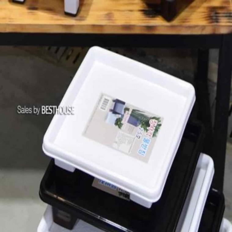 화분받침대사각 플라스틱사각화분받침대 화분받침대중형 화분 물받침대 정사각 2.5호