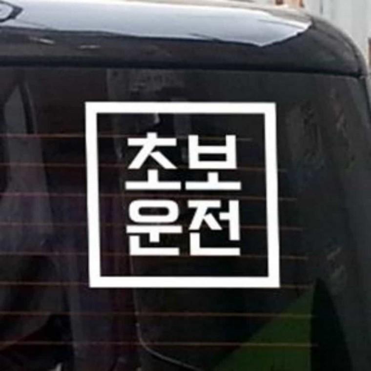 자동차스티커 반사 차량용유리스티커 차량용안전운전스티커 자동차초보운전스티커