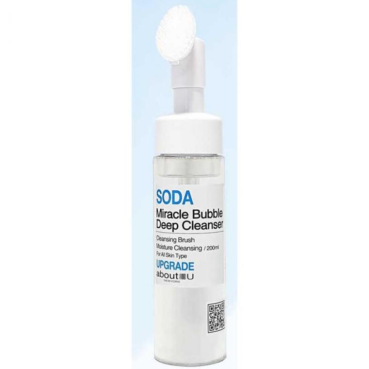 프리비아 소다 미라클 버블 딥 클렌저 200ml-브러쉬