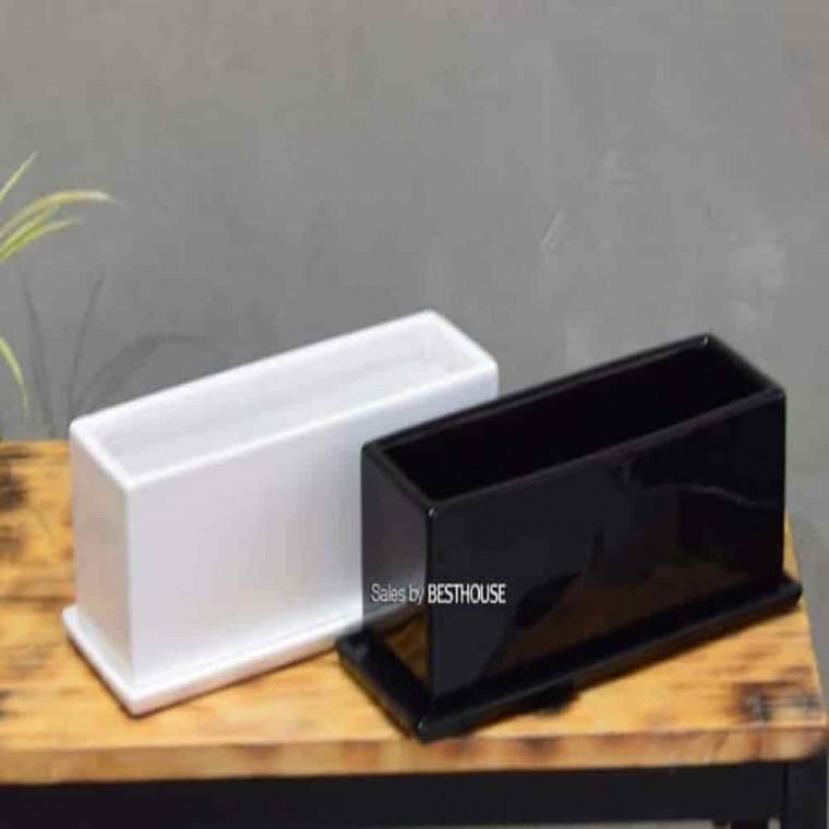 가정용화분 직사각화분 책상화분 도기화분 넓은 직사각 30x10x10